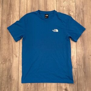 The North Face Mens Short Sleeve Crew Neck T Shirt Blue Size S